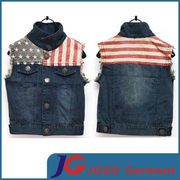 Cute and Cool Boy Jean Vest (JT8014)